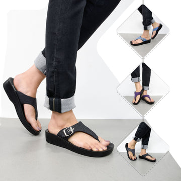 Aerosoft Denimre Adjustable Buckle Sandals